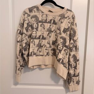 TAYLOR SWIFT | THE ERAS TOUR CROPPED BEIGE PULLOVER
